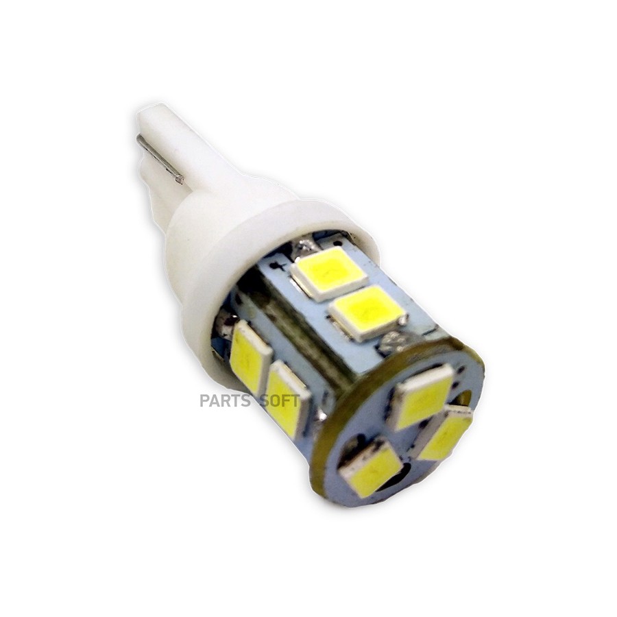 Лампа подсветки светодиодная T10 12V "AVS" COB (11SMD, W2.1х9.5D. ,белый,T113, W5W) (2 шт.) - AVS None None